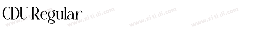 CDU Regular字体转换